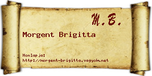 Morgent Brigitta névjegykártya